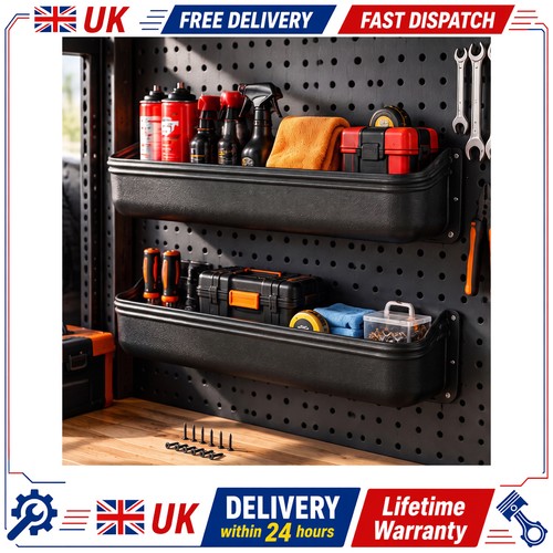 Plastic storage shelf pair - storage,